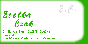 etelka csok business card